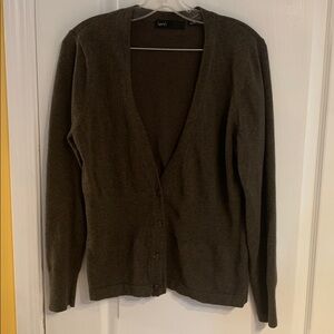 Kersh Chocolate Button-Up Cardigan